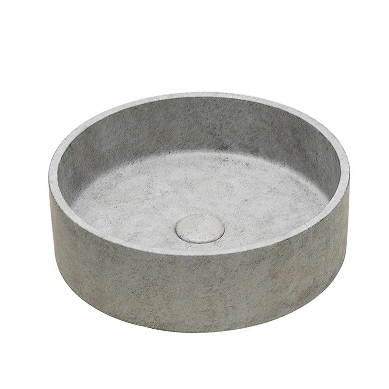 Ideavit SolidOra Vessel Sink – 15" Concrete Finishes – Beige Concrete – –