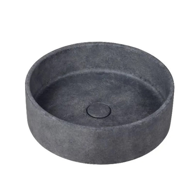 Ideavit SolidOra Vessel Sink – 15" Concrete Finishes – Dark Grey Concrete – –