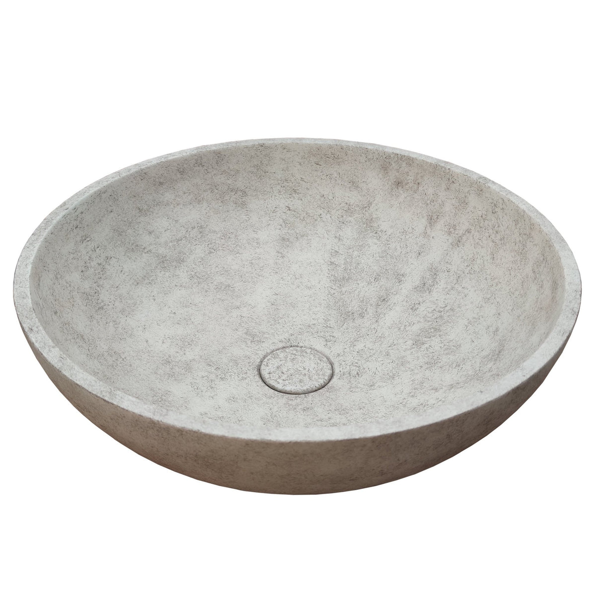Ideavit SolidRex Concrete Vessel Sink – 17" Beige / Taupe – Beige Concrete – –