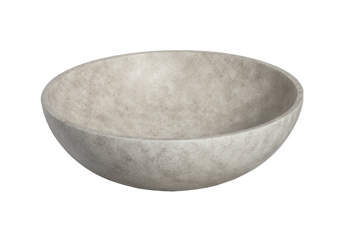 Ideavit SolidRex Concrete Vessel Sink – 17" Beige / Taupe – Beige Concrete – –
