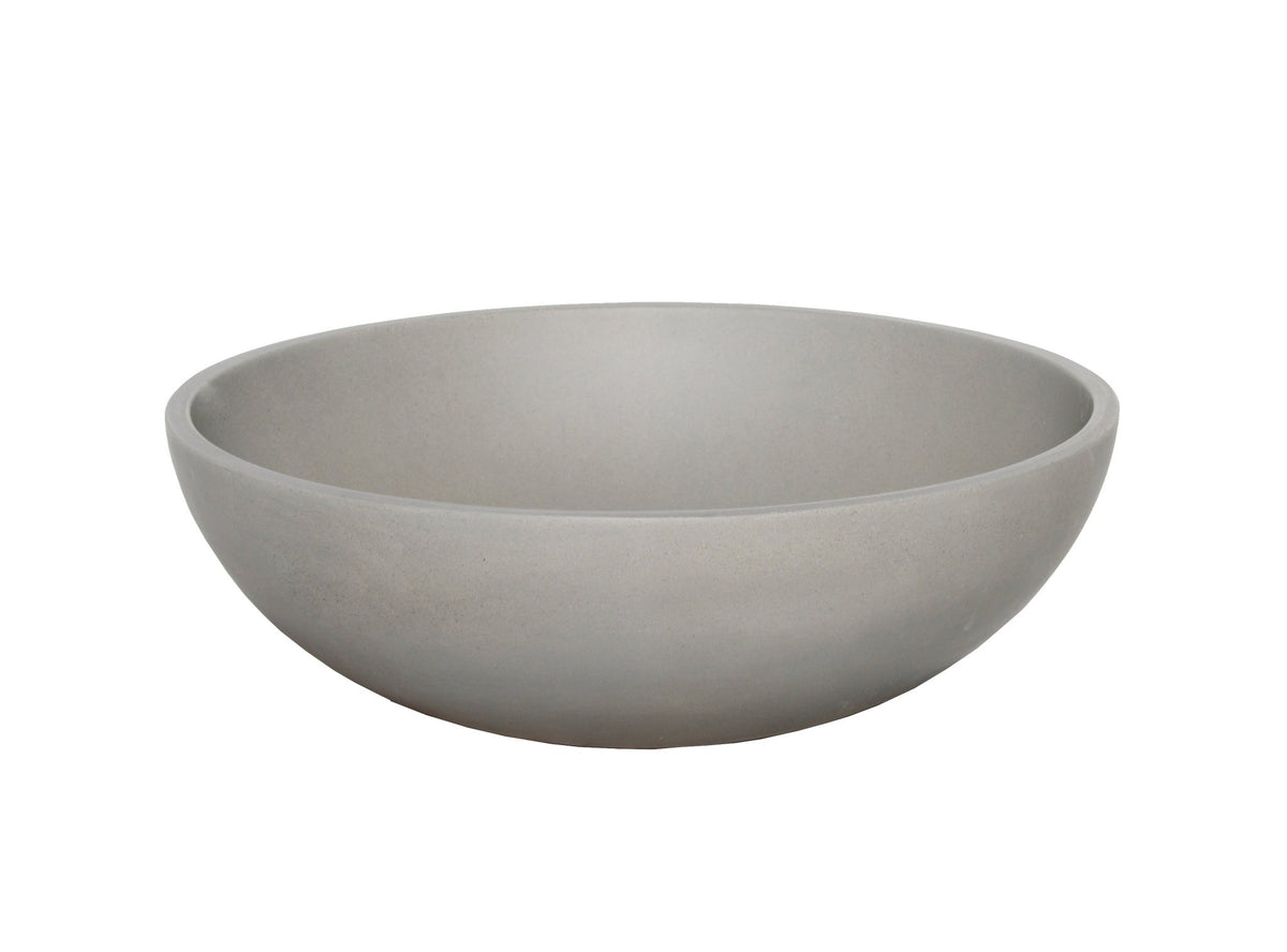 Ideavit SolidRex Concrete Vessel Sink – 17" Beige / Taupe – Taupe Concrete – –