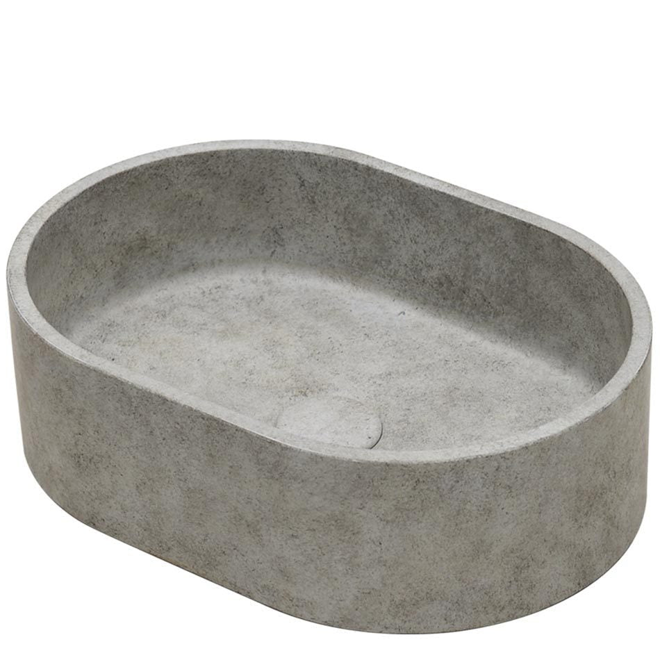 Ideavit SolidRock Vessel Sink – 16" Concrete Finishes – Beige Concrete – –