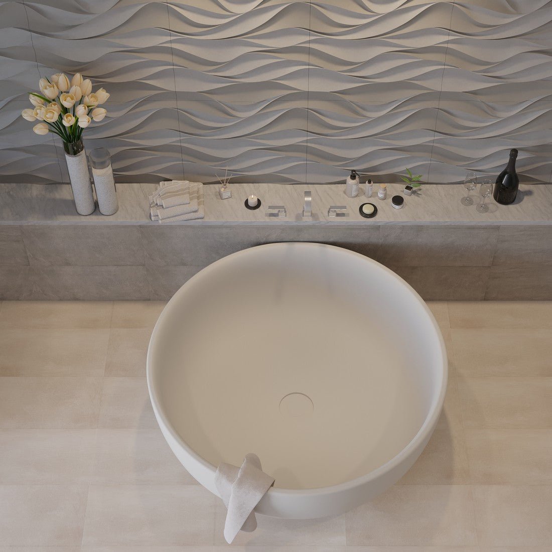 Ideavit SolidRound Freestanding Bathtub – – –
