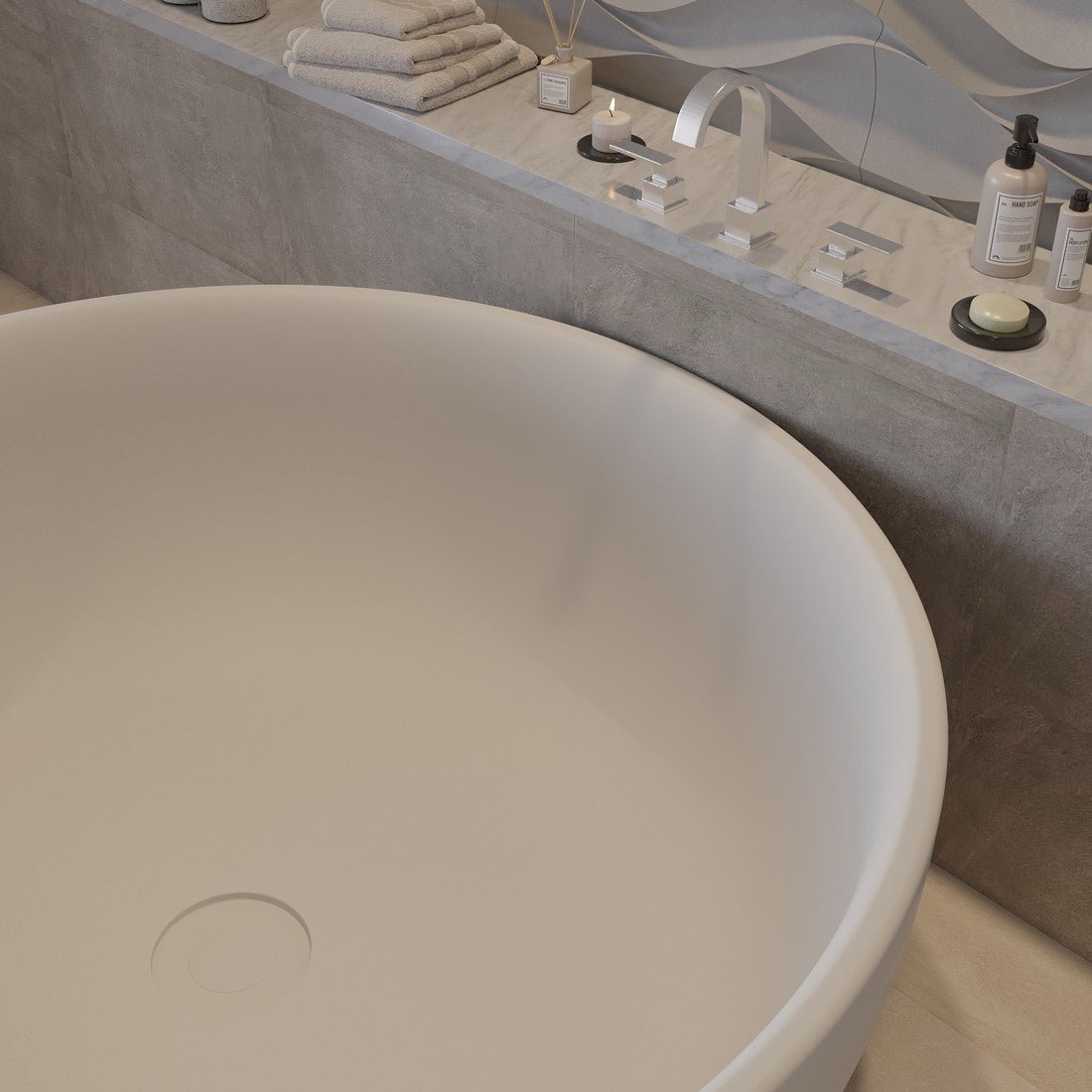 Ideavit SolidRound Freestanding Bathtub – – –