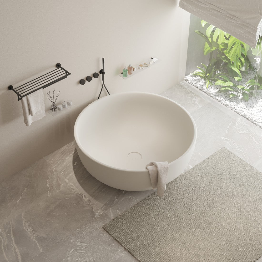 Ideavit SolidRound Freestanding Bathtub – – –