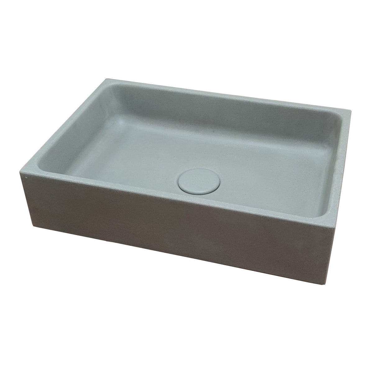 Ideavit SolidSol Concrete Vessel Sink – 16" Taupe – – –