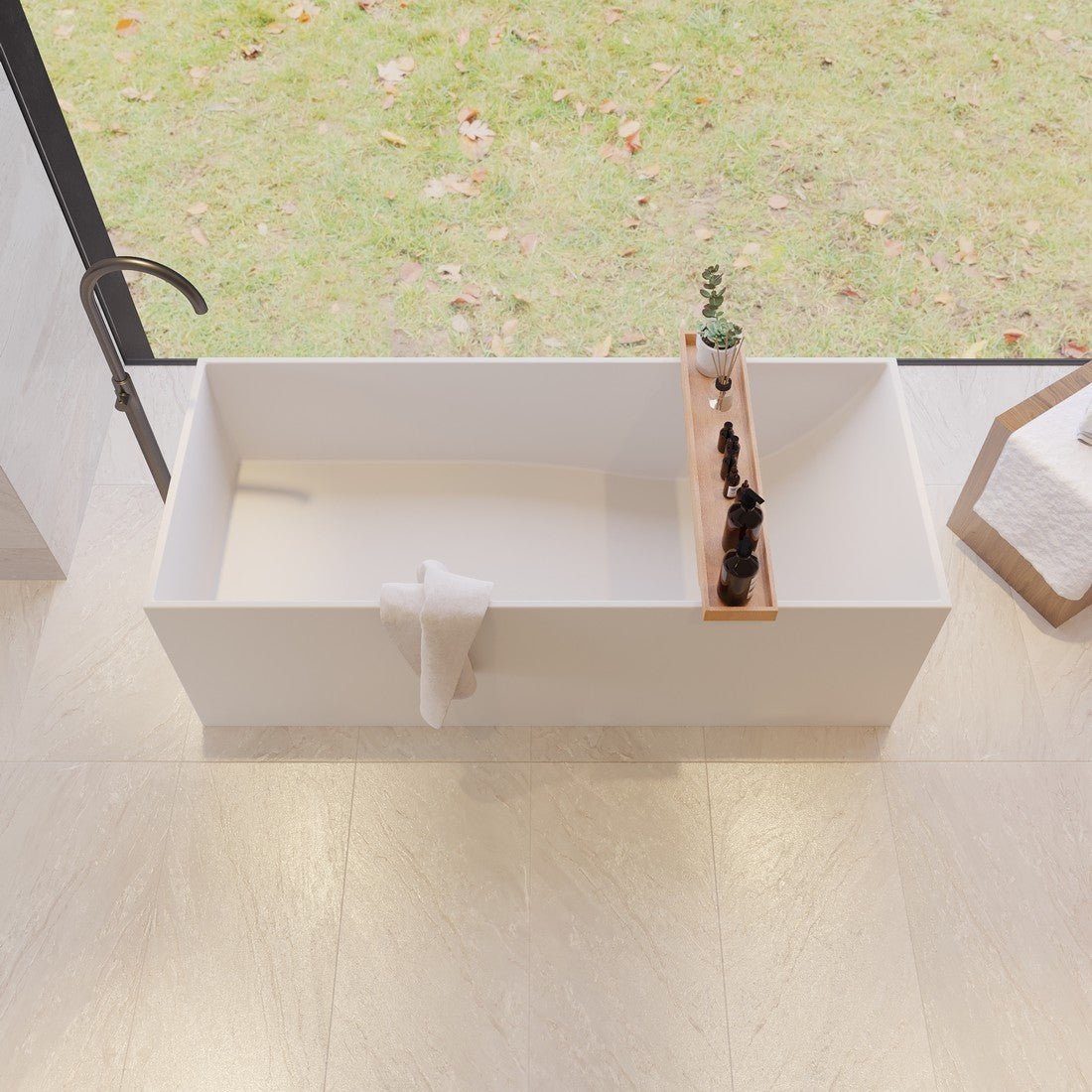 Ideavit SolidStar Freestanding Bathtub – 76 gal – –