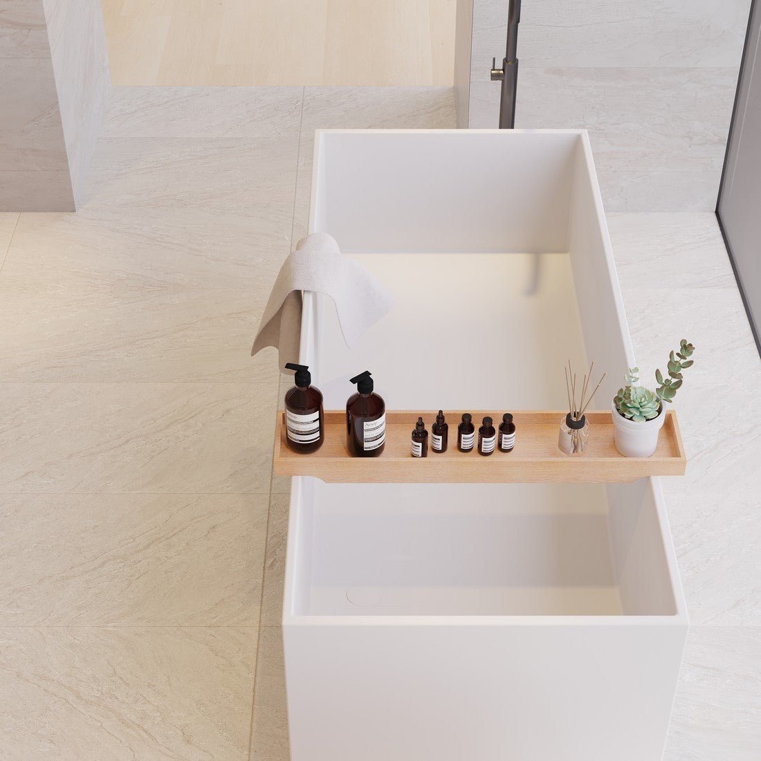 Ideavit SolidStar Freestanding Bathtub – 76 gal – –