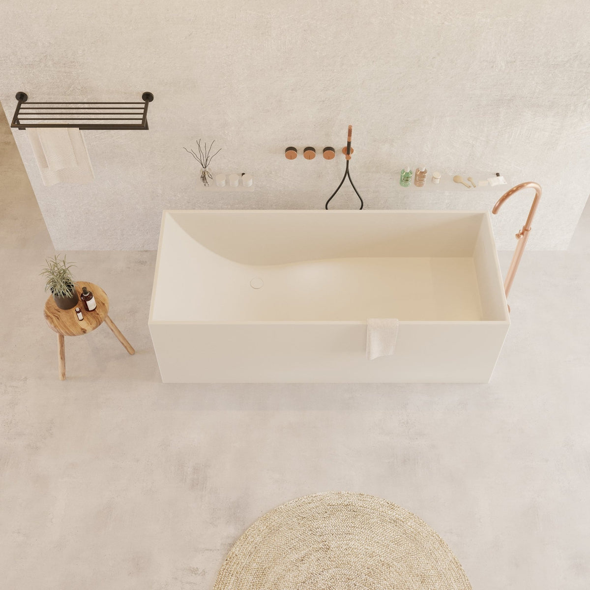 Ideavit SolidStar Freestanding Bathtub – 76 gal – –