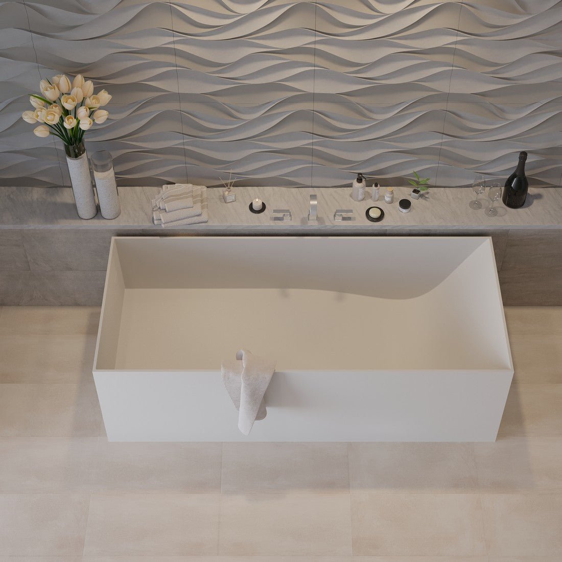 Ideavit SolidStar Freestanding Bathtub – 82 gal – –