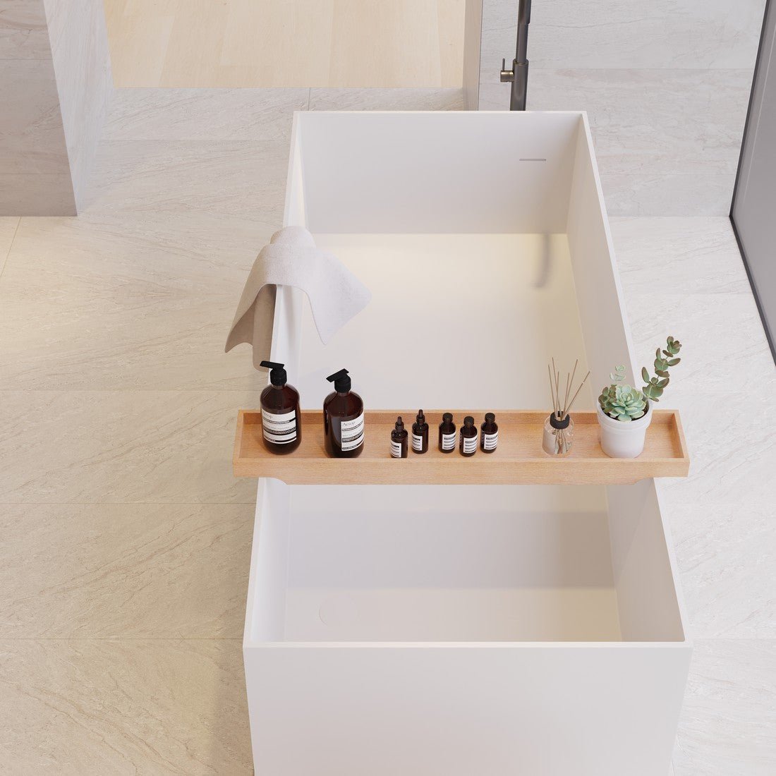 Ideavit SolidStar Freestanding Bathtub – 82 gal – –