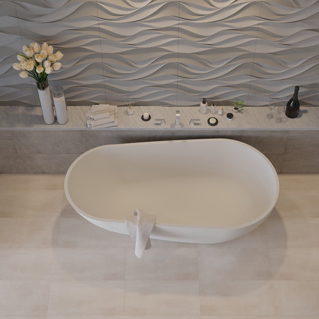 Ideavit SolidSurf Freestanding Bathtub – – –