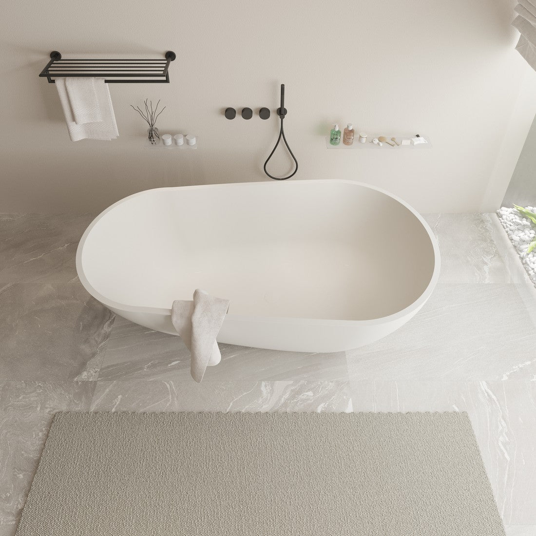 Ideavit SolidSurf Freestanding Bathtub – – –