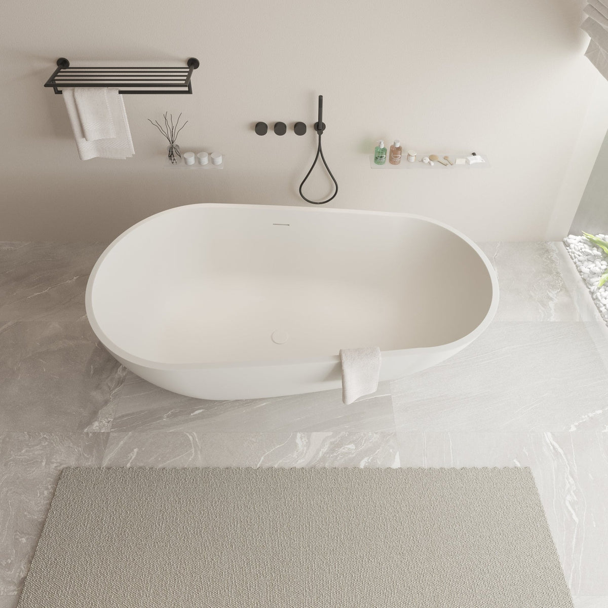 Ideavit SolidSurf Freestanding Bathtub – – –