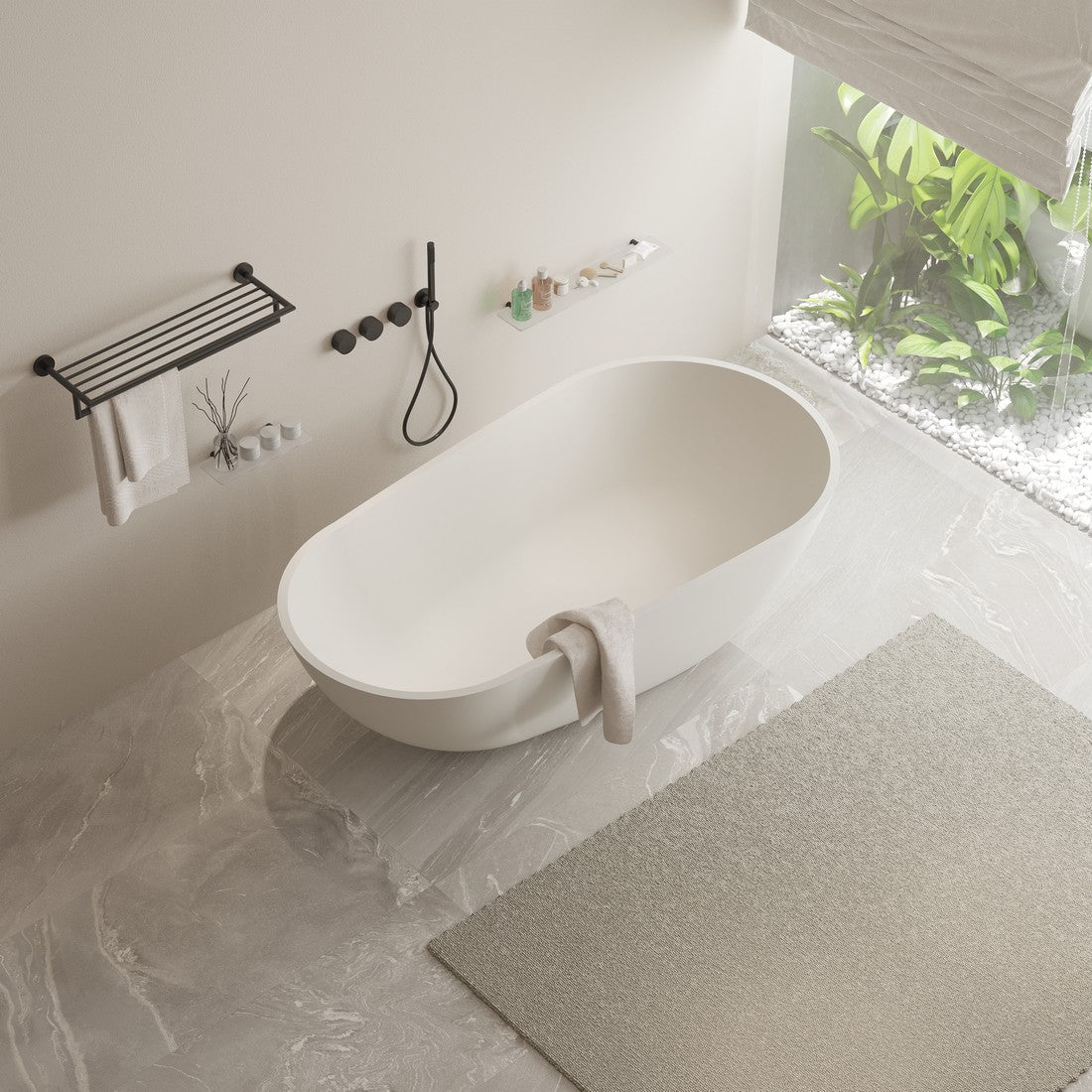 Ideavit SolidSurf Freestanding Bathtub – – –