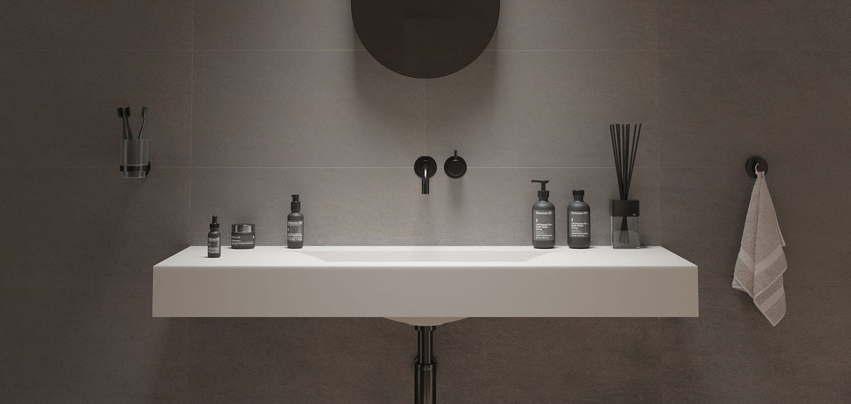 Ideavit SolidVolo 120 Wall - Mounted Sink – 47" Matte White – – –