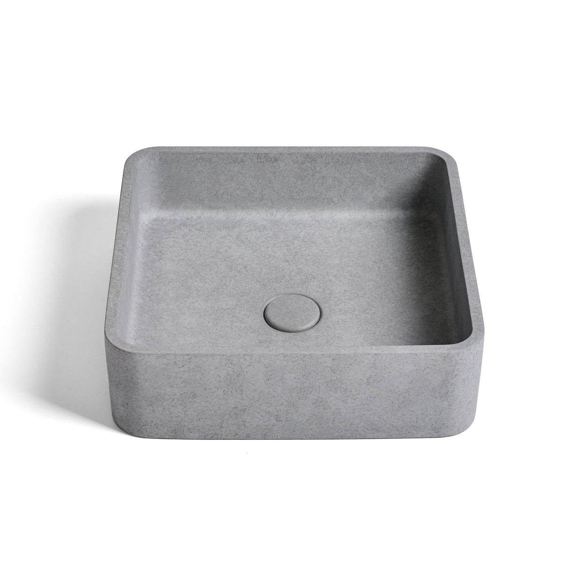 Ideavit SolidZoe Vessel Sink – 15" Concrete Finishes – Grey Concrete – –