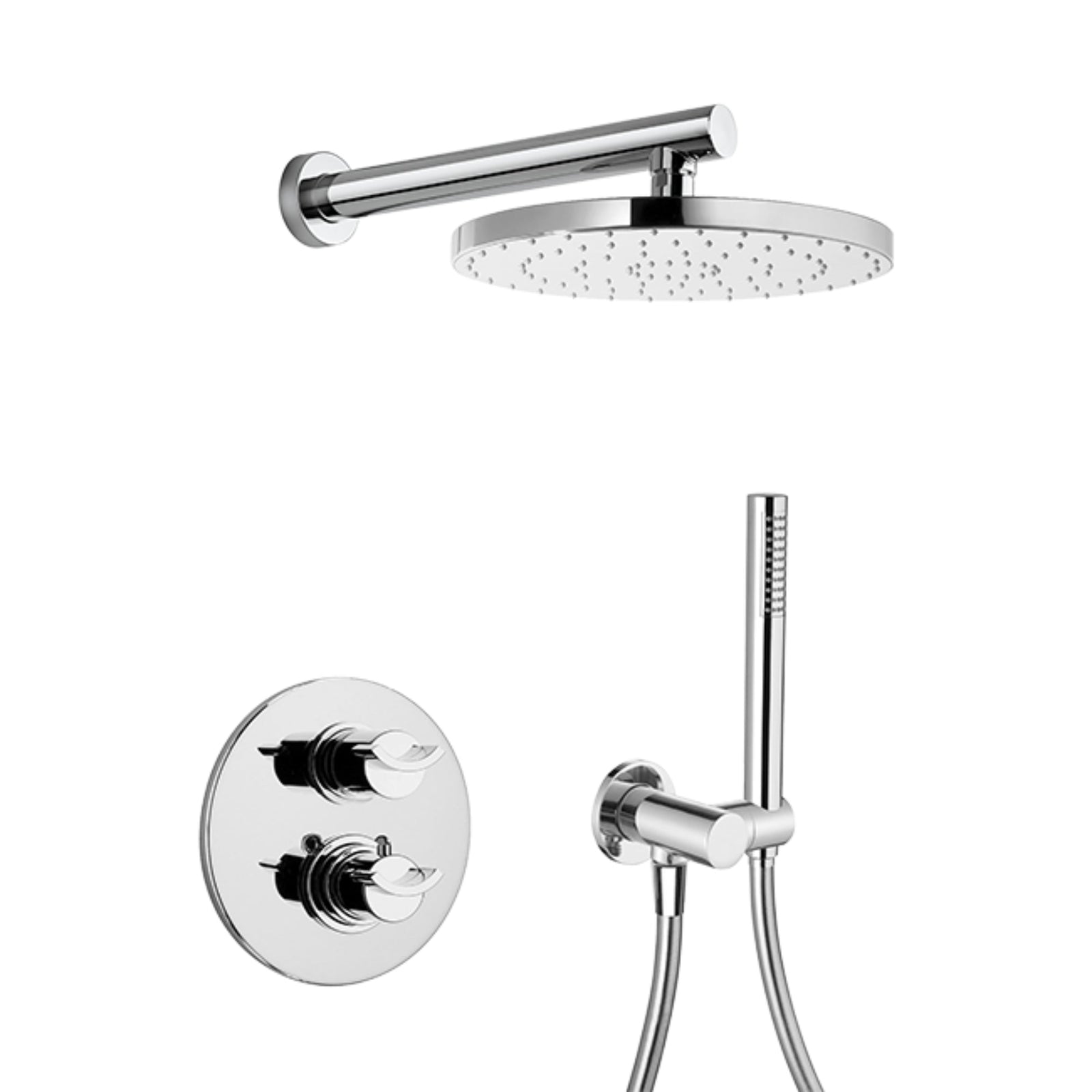 LaToscana MORGANA Thermostatic Hand Shower KIT Brushed Nickel – – –