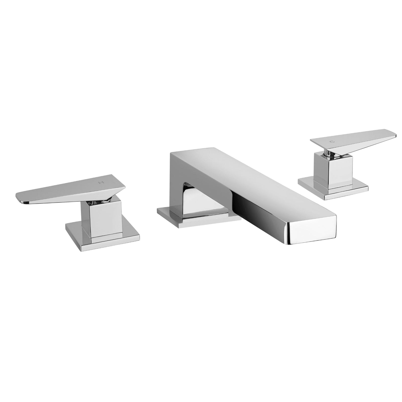 LaToscana QUADRO Roman Tub with Lever Handles – Chrome – –