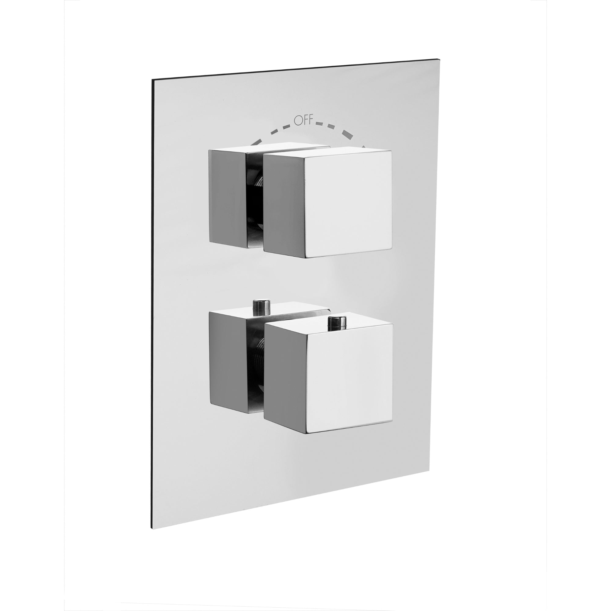 LaToscana QUADRO Thermostatic Tub and Shower Set TRIM (Requires Rough Valve 691) – Chrome – –