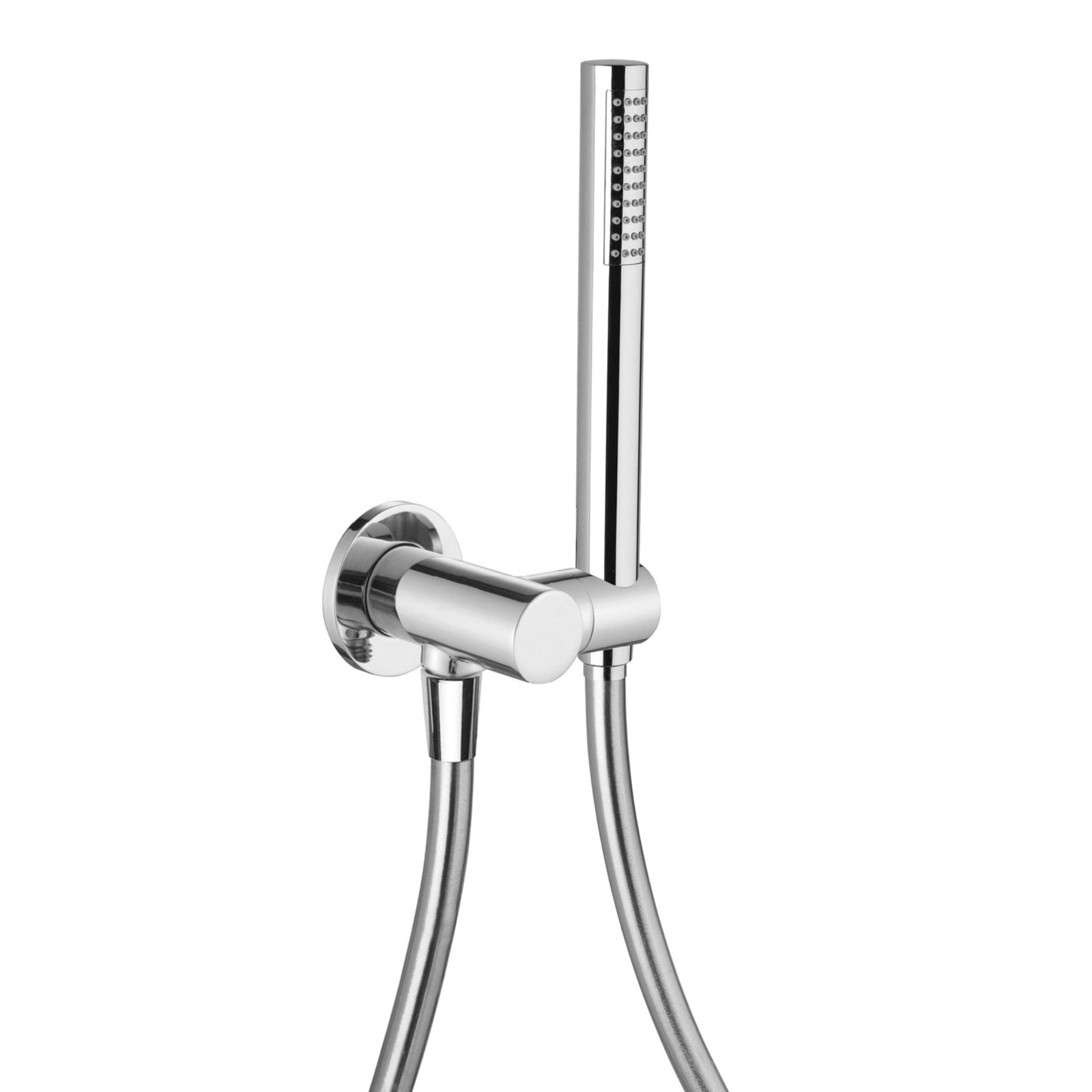 LaToscana Round Wall Mounted Brass Hand Shower Kit – Chrome – –