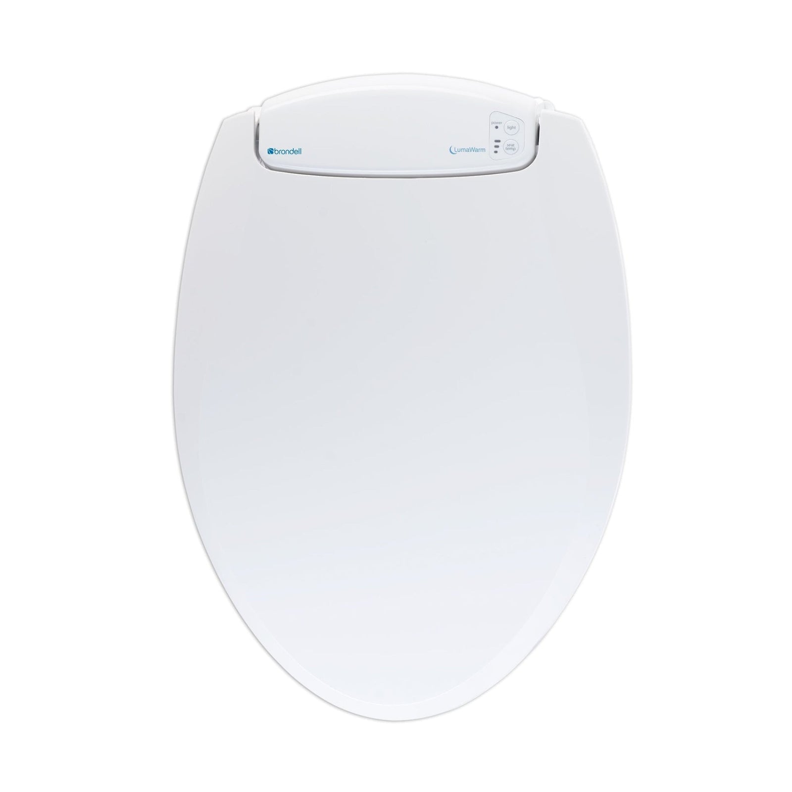 Brondell LumaWarm Heated Nightlight Toilet Seat – Elongated – White –