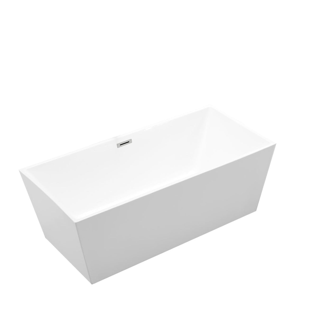 Odessa 67 inch Freestanding Bathtub in Glossy White - Bellaterra Home - Mihodo