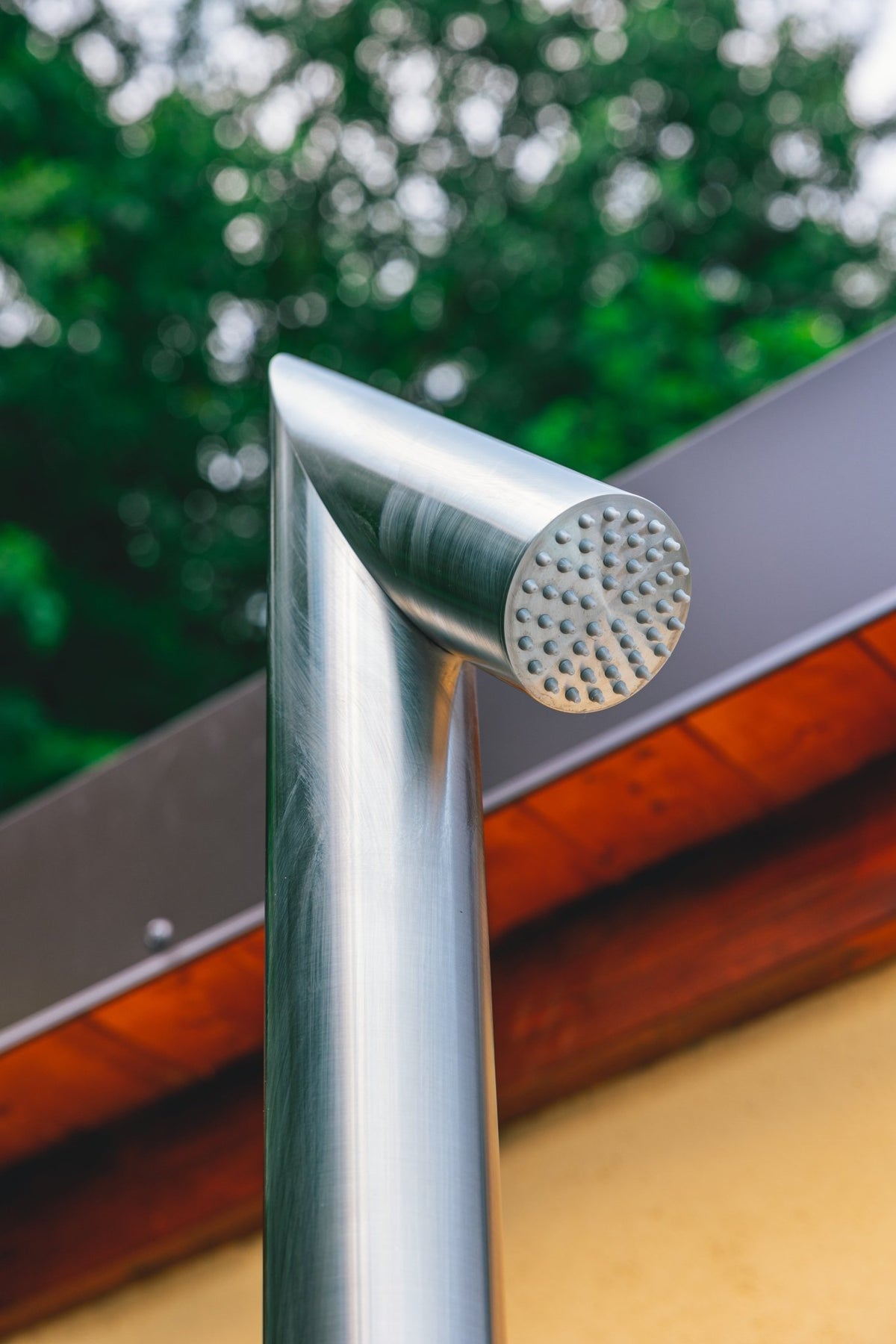 Rain Therapy Freestanding Outdoor Shower with Rain Head & Foot Rinse – 90" – – –