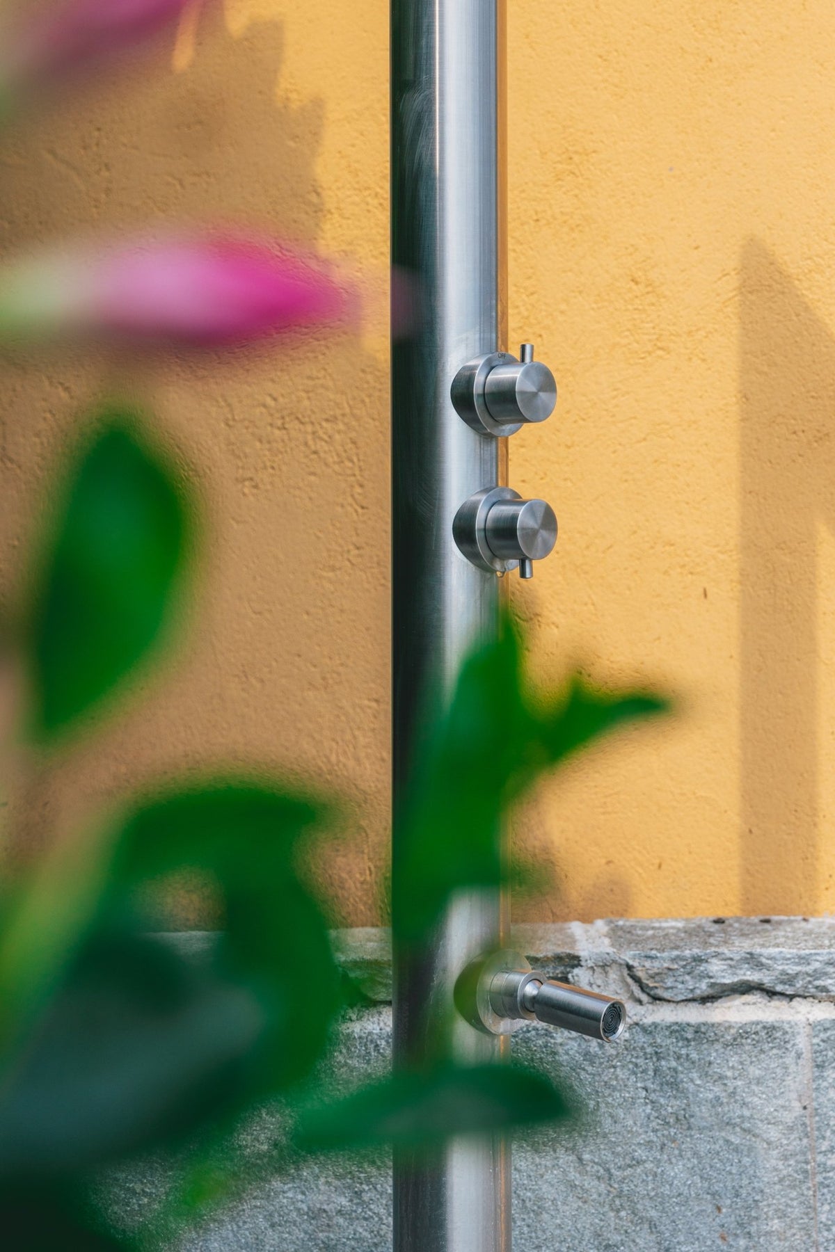 Rain Therapy Freestanding Outdoor Shower with Rain Head & Foot Rinse – 90" – – –