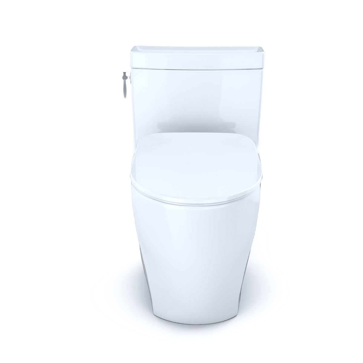 TOTO® Aimes® One-Piece Elongated 1.28 gpf Toilet with CeFIONtect® and Softclose® Seat – Elongated – Cotton White –