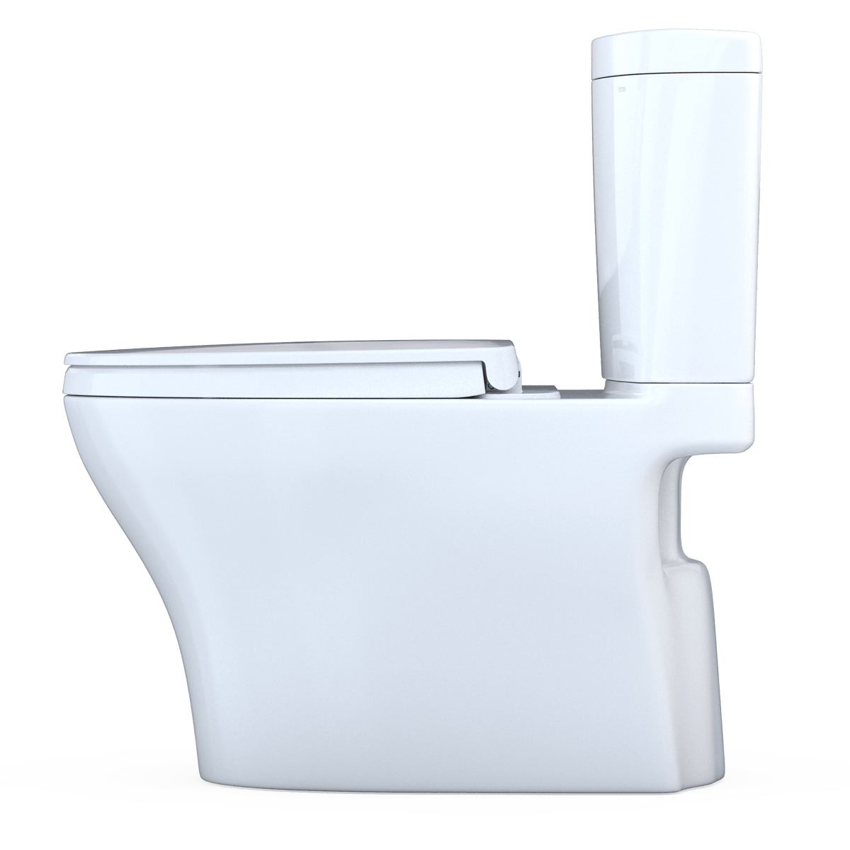 TOTO® Aquia IV® Arc Two-Piece Elongated Dual Flush 1.28 and 0.9 gpf Universal Height Toilet with CeFIONtect® – Elongated – –