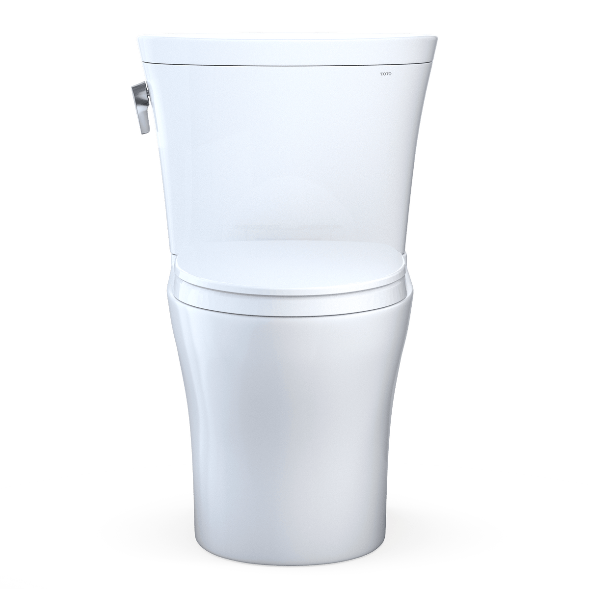 TOTO® Aquia IV® Arc Two-Piece Elongated Dual Flush 1.28 and 0.9 gpf Universal Height Toilet with CeFIONtect® – Elongated – –