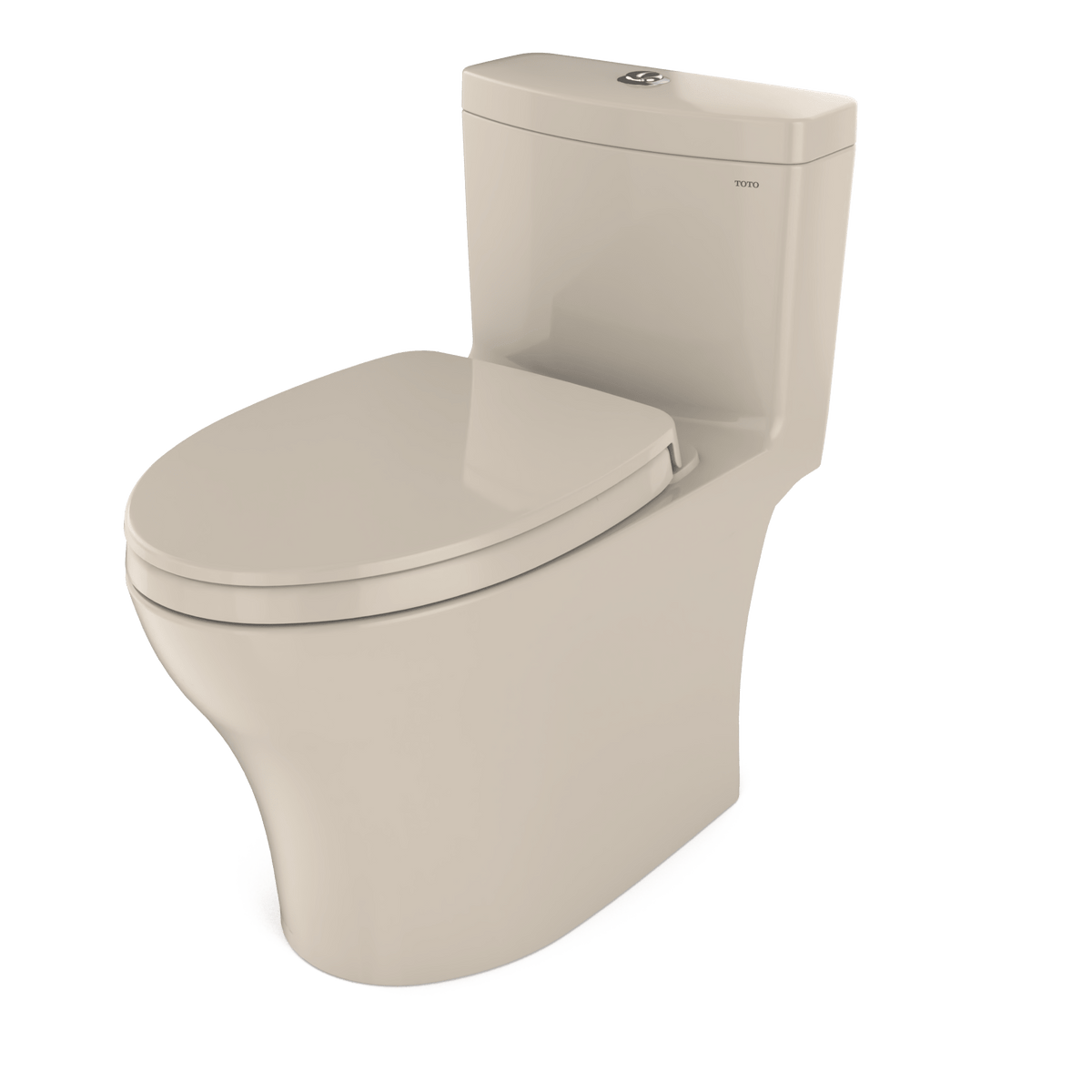 TOTO® Aquia® IV One-Piece Elongated Dual Flush 1.28 and 0.9 gpf Universal Height – Bone – –