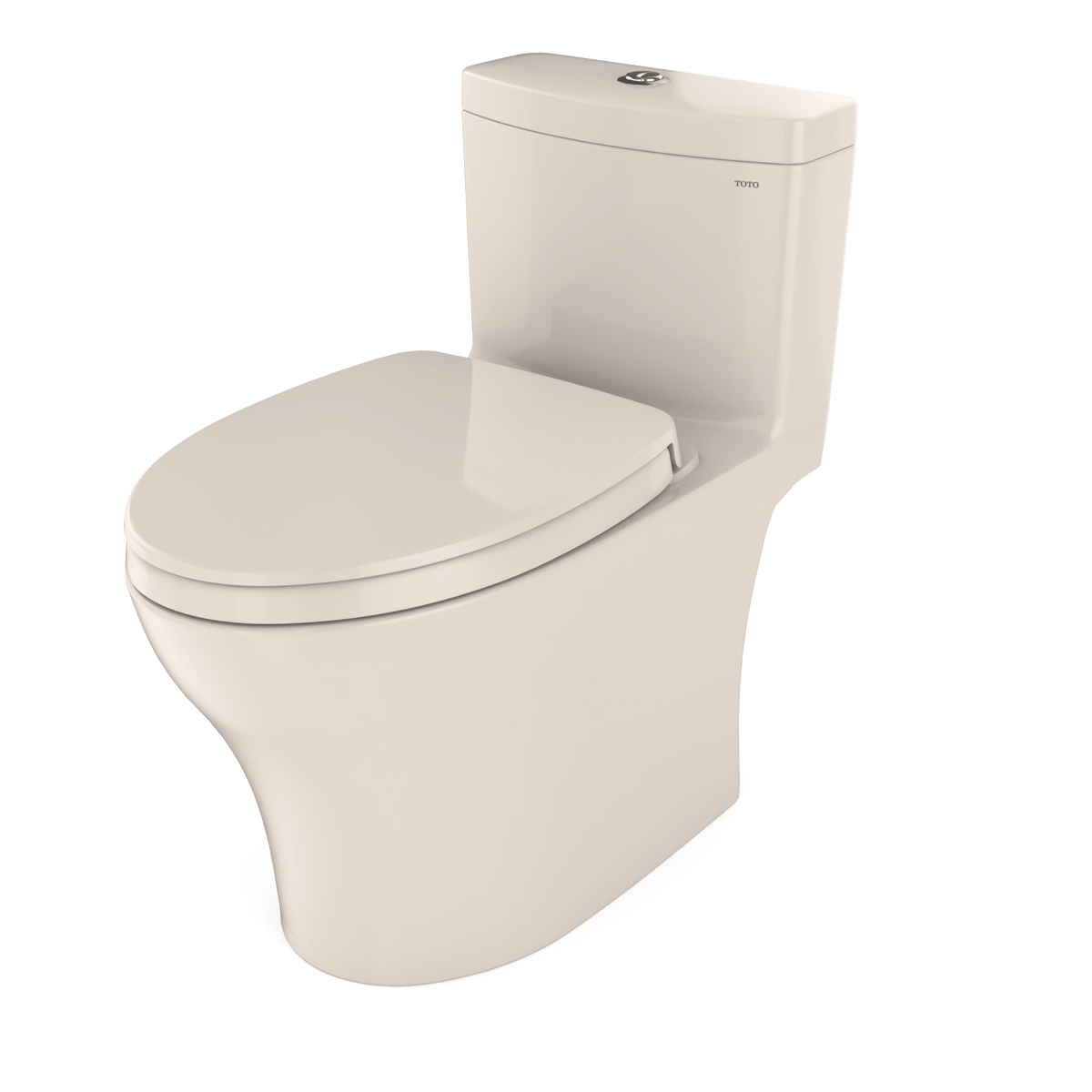 TOTO® Aquia® IV One-Piece Elongated Dual Flush 1.28 and 0.9 gpf Universal Height – Sedona Beige – –