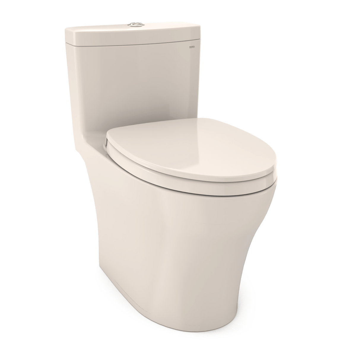 TOTO® Aquia® IV One-Piece Elongated Dual Flush 1.28 and 0.9 gpf Universal Height – Sedona Beige – –