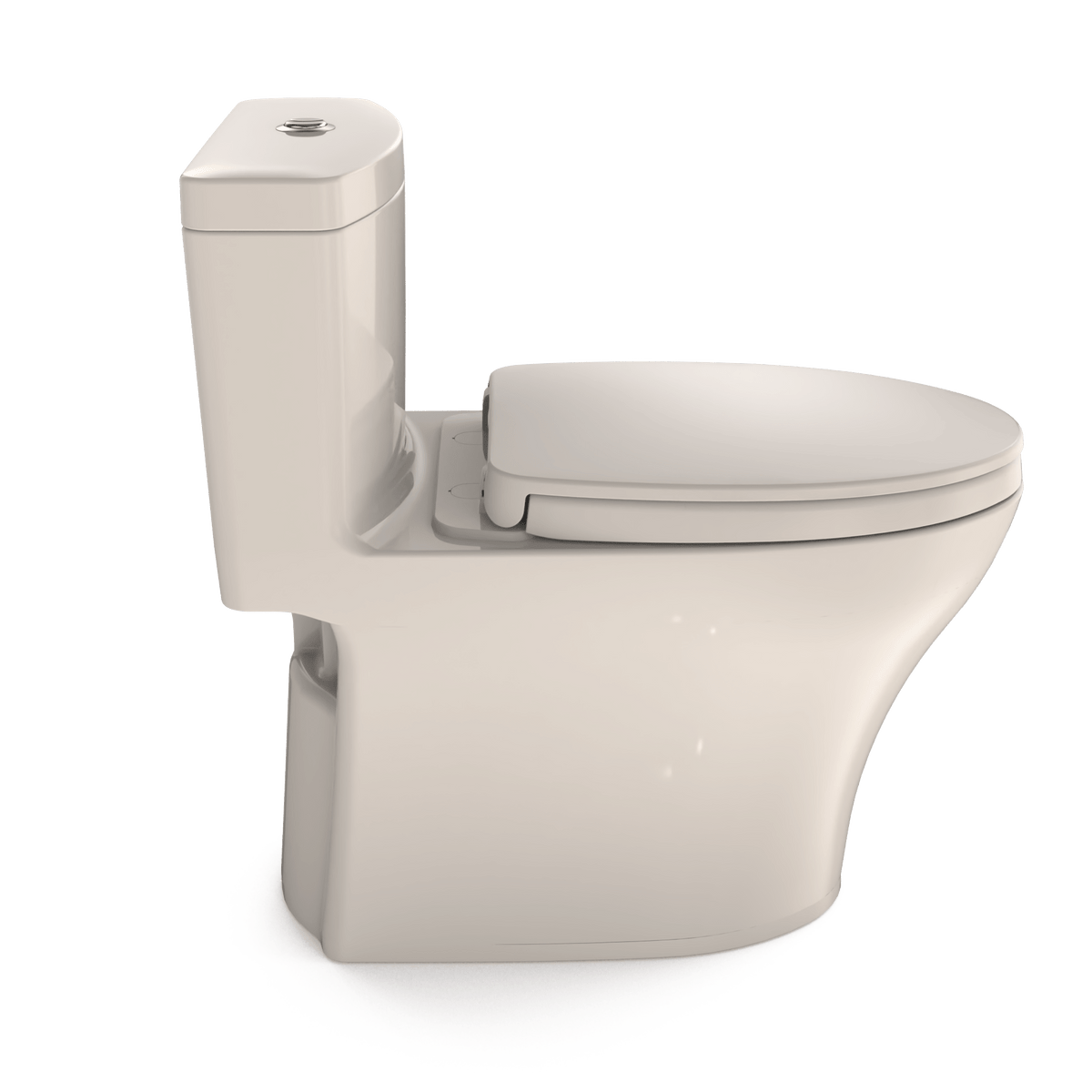 TOTO® Aquia® IV One-Piece Elongated Dual Flush 1.28 and 0.9 gpf Universal Height – Sedona Beige – –