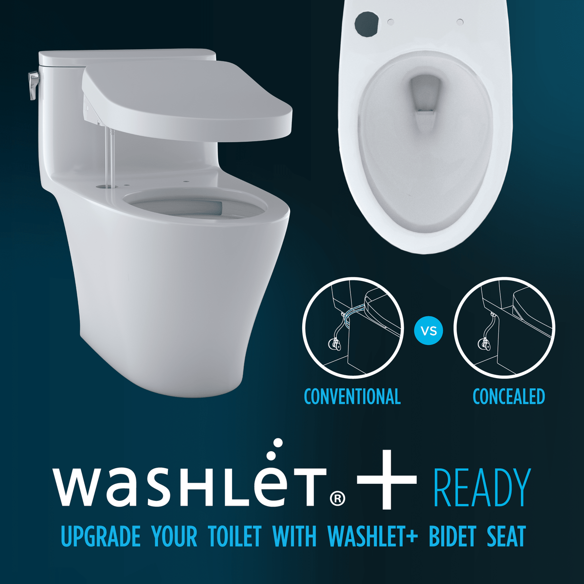 TOTO® Aquia® IV Two-Piece Elongated Dual Flush 1.28 and 0.9 gpf Universal Height Toilet – Elongated – Ebony –