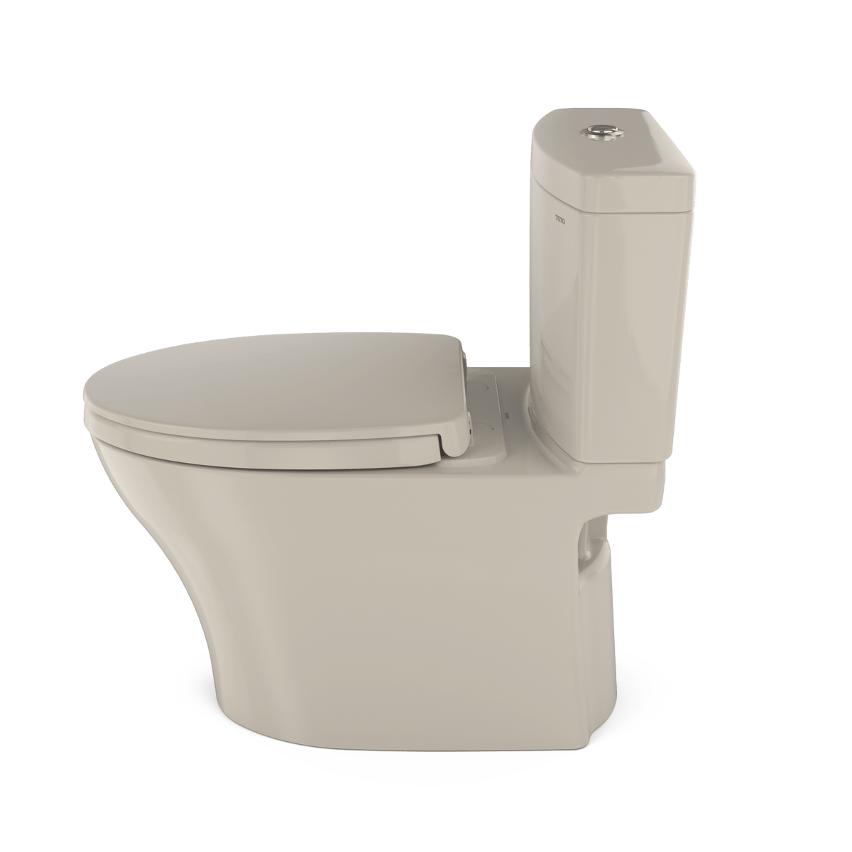 TOTO Aquia IV Washlet+ Two-Piece Elongated Dual Flush 1.28 and 0.9 gpf Toilet with CeFIONtect® – Bone – –