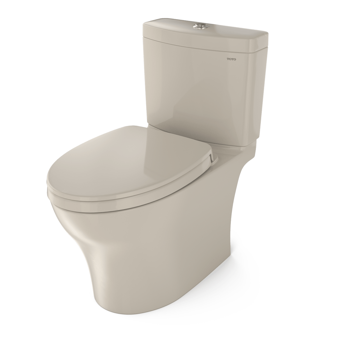 TOTO Aquia IV Washlet+ Two-Piece Elongated Dual Flush 1.28 and 0.9 gpf Toilet with CeFIONtect® – Bone – –