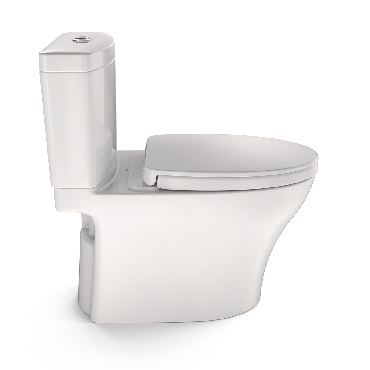 TOTO Aquia IV Washlet+ Two-Piece Elongated Dual Flush 1.28 and 0.9 gpf Toilet with CeFIONtect® – Colonial-White – –