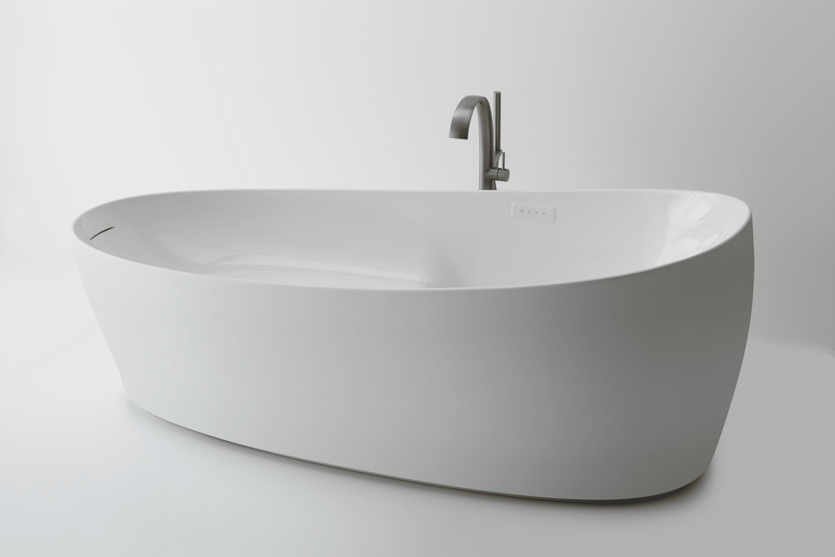 TOTO® Flotation Bathtub with Zero Dimension® and Hydrohands – Oval – Glossy White –