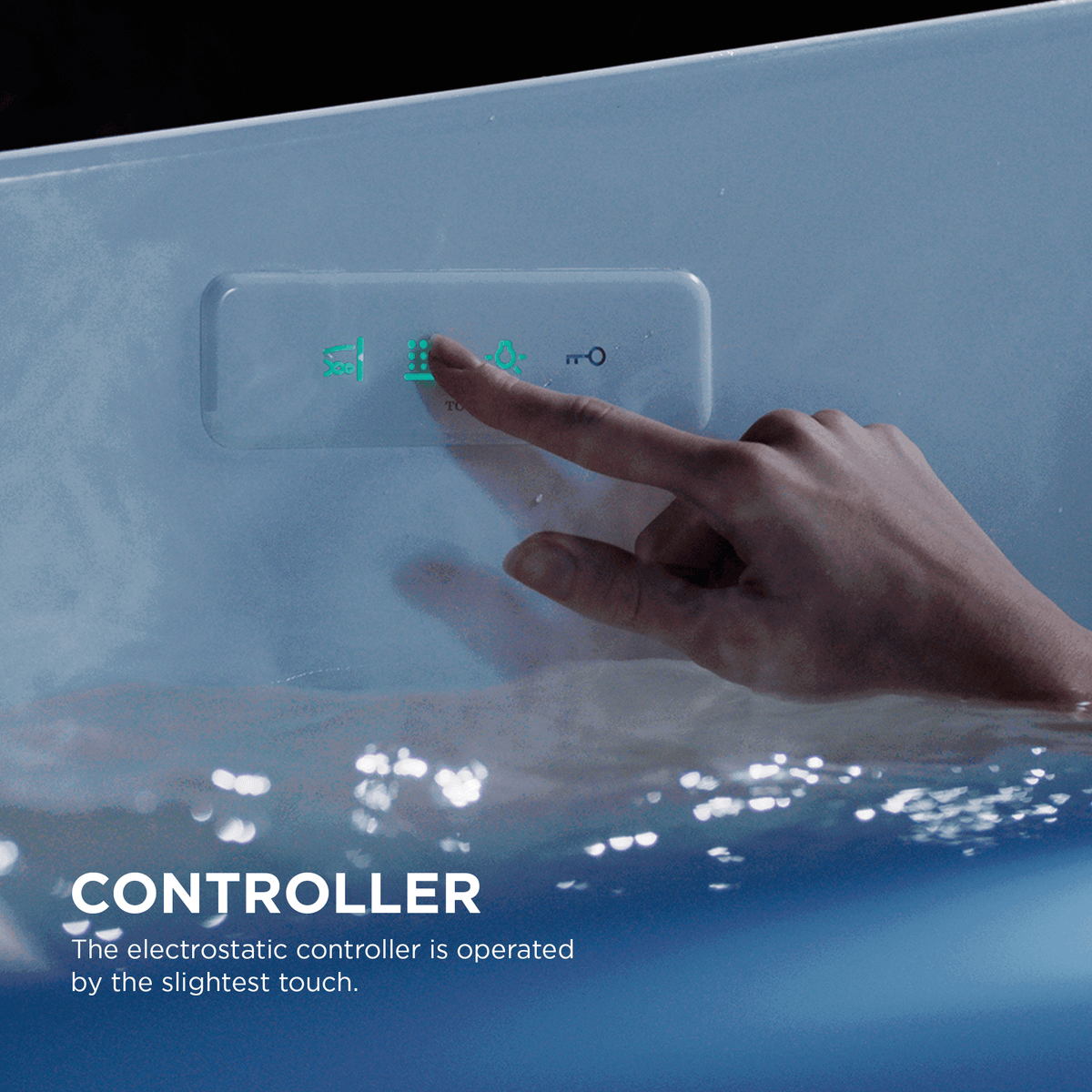 TOTO® Flotation Bathtub with Zero Dimension® and Hydrohands – Oval – Glossy White –