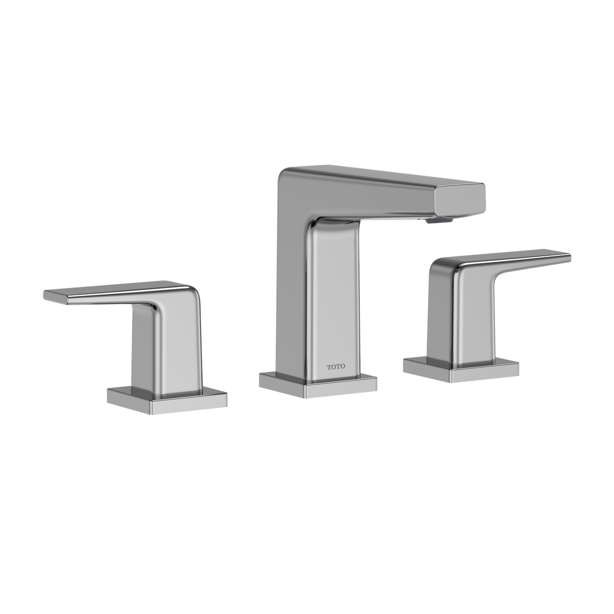 TOTO® GB Series 1.2 gpm Two Handle Widespread Bathroom Sink Faucet with Drain Assembly – Polished Chrome – –