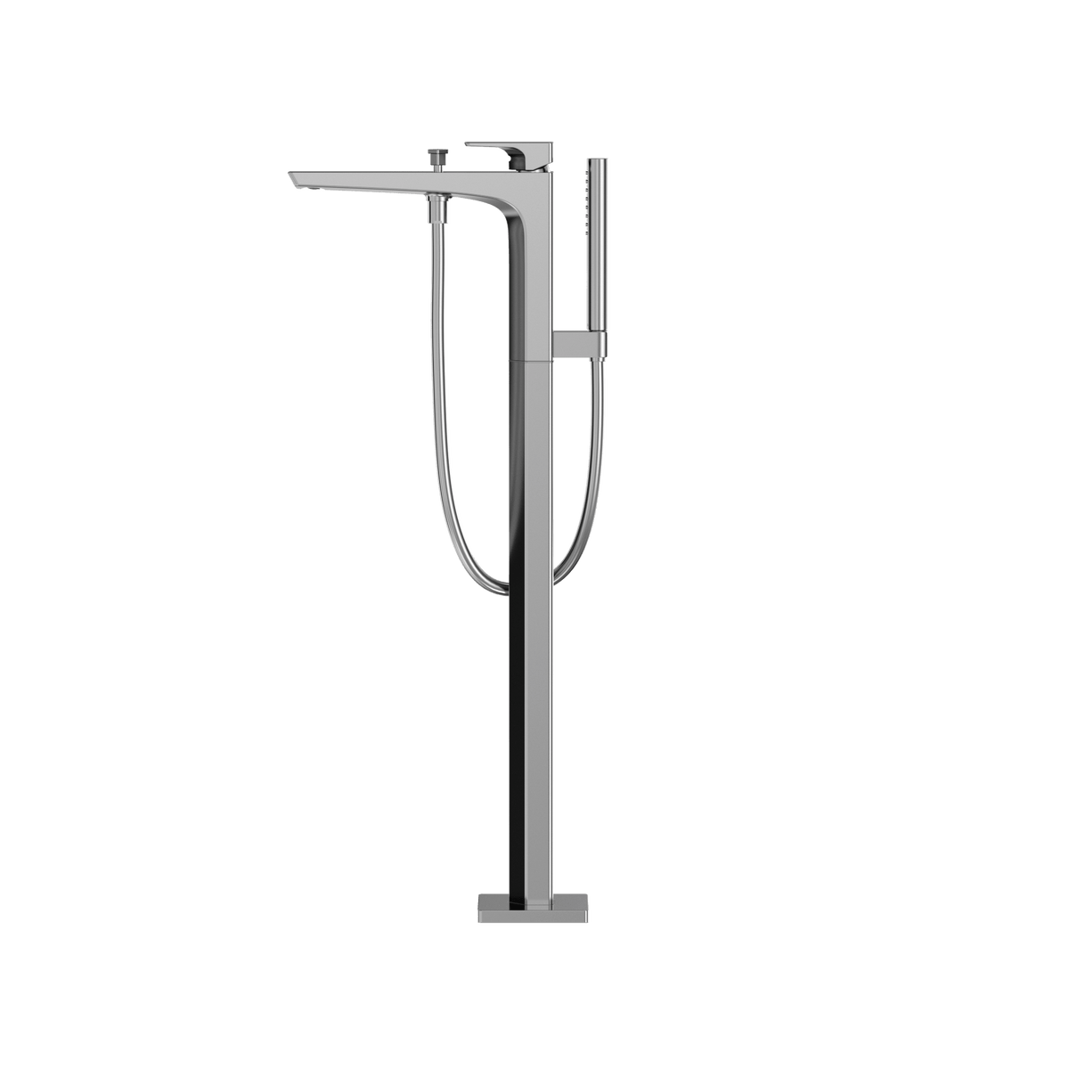 TOTO® GE Single-Handle Free Standing Tub Filler with Handshower – Polished Chrome – –
