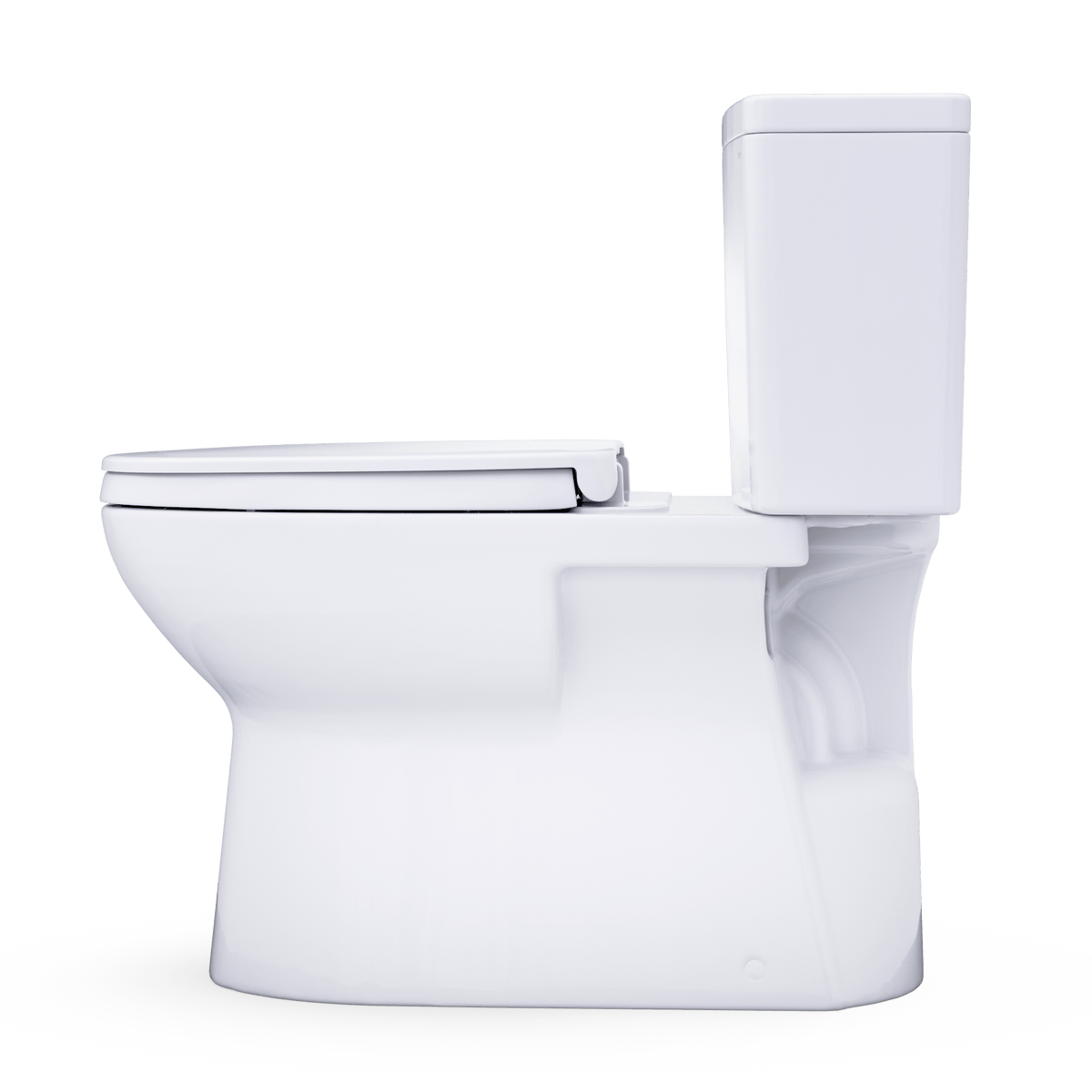 TOTO® Glaston™ 1G® Two-Piece Elongated 1.0 GPF WASHLET®+ and Auto Flush Ready Universal Height Toilet with CEFIONTECT® and SS124 SoftClose® Seat – Elongated – Cotton White –