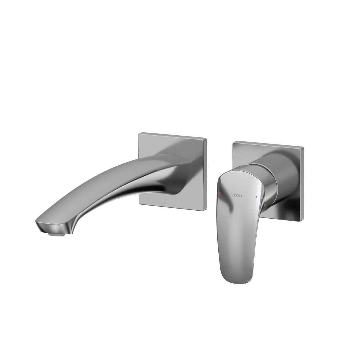 TOTO® GM 1.2 gpm Wall-Mount Single-Handle Long Bathroom Faucet with Comfort Glide Technology – Polished Chrome – –