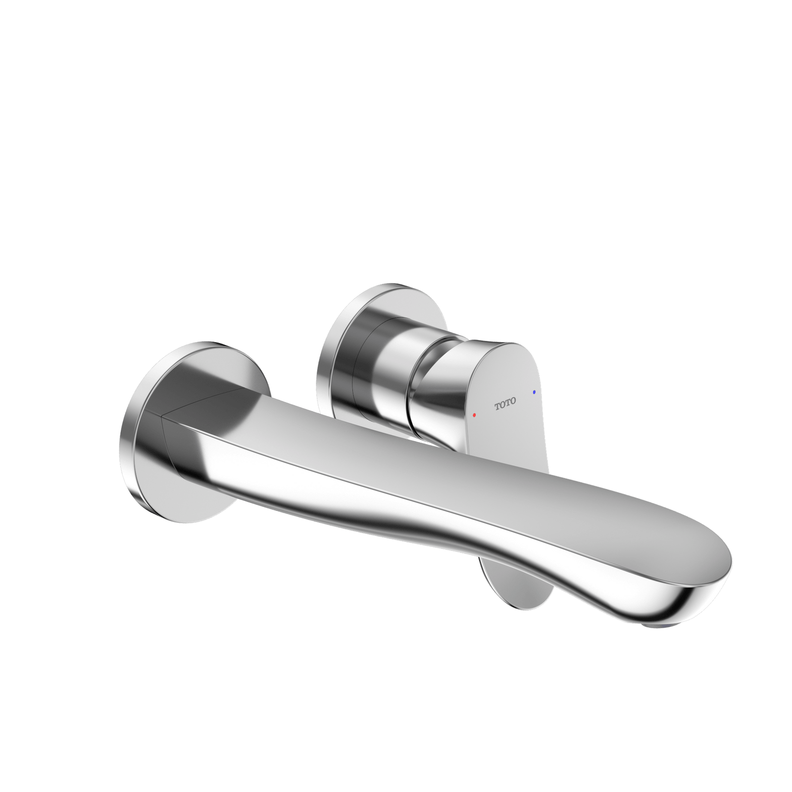 TOTO® GO 1.2 gpm Wall-Mount Single-Handle L Bathroom Faucet with Comfort Glide™ Technology – Polished Chrome – –