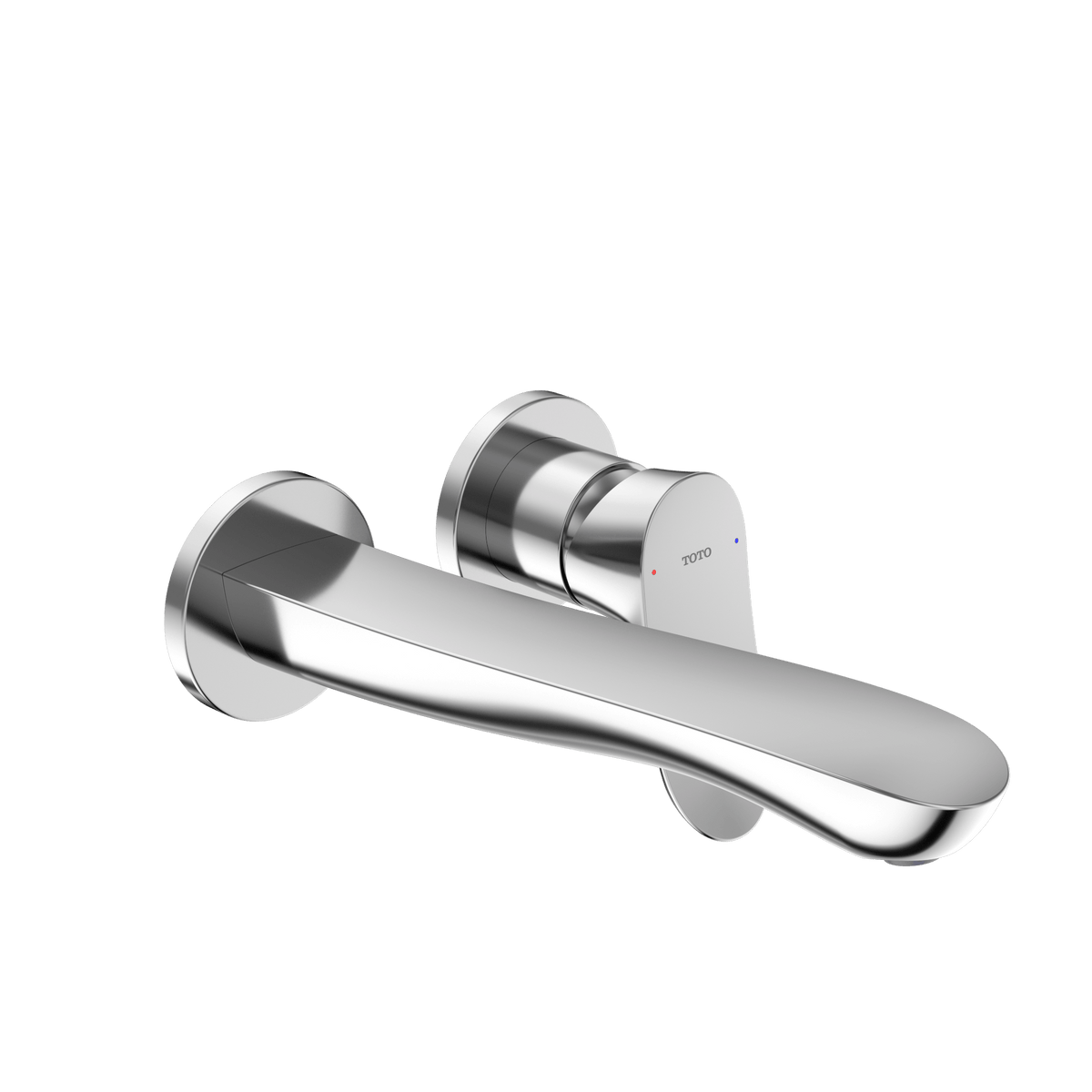 TOTO® GO 1.2 gpm Wall-Mount Single-Handle L Bathroom Faucet with Comfort Glide™ Technology – Polished Chrome – –