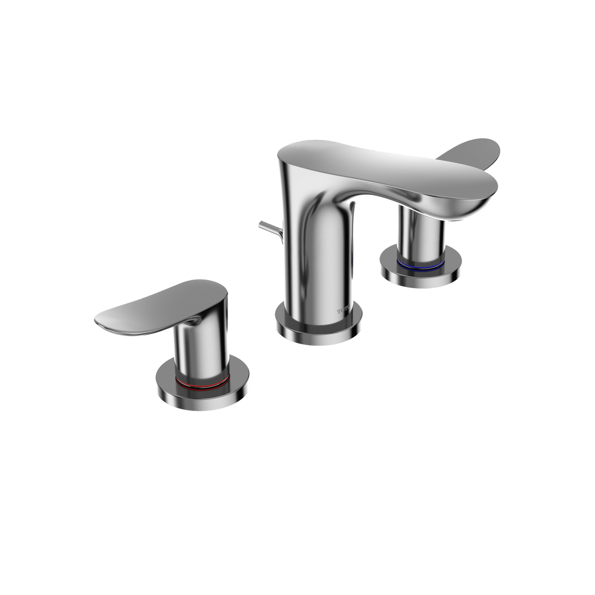 TOTO® GO Series 1.2 gpm Two Handle Widespread Bathroom Sink Faucet with Drain Assembly – Polished Chrome – –