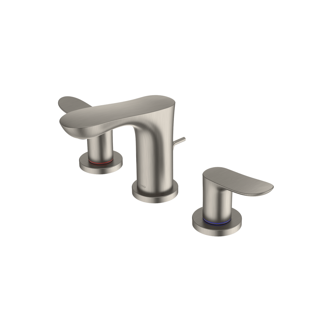 TOTO® GO Series 1.2 gpm Two Handle Widespread Bathroom Sink Faucet with Drain Assembly – Polished Chrome – –